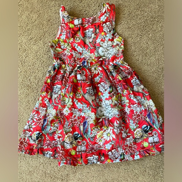 NWT May Gibbs gils bow tie jumper dress / girl size 6years - Picture 1 of 5